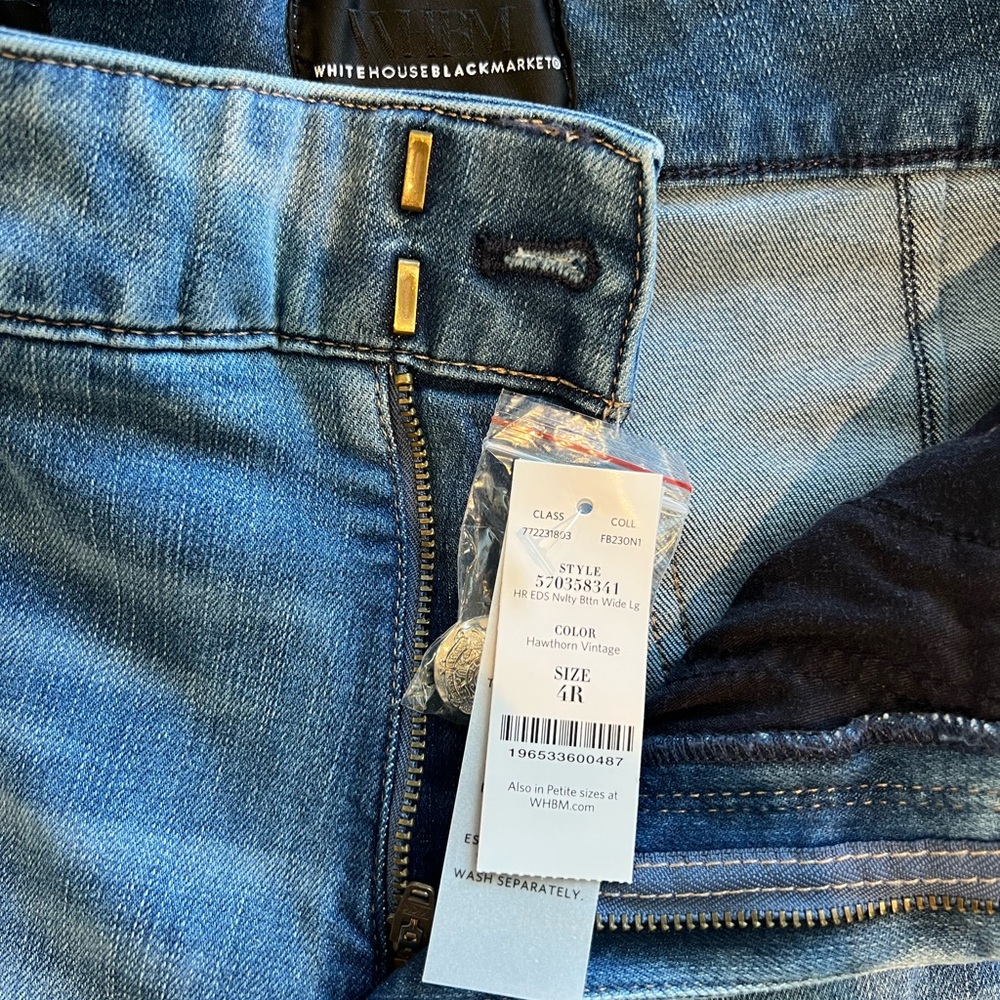 White House Black Market High Rise Blue Jeans - Picture 8 of 8